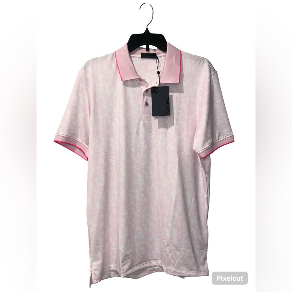 G/FORE Blossom Rib Collar Polo Golf